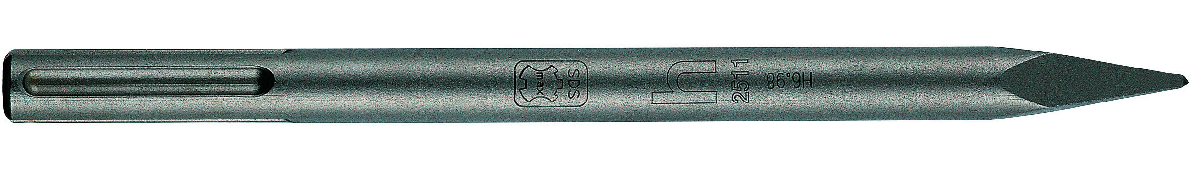 SDS-Max Spitzmeißel, Breite 25 mm, Länge 280 - 400 - 600 mm, Schaft 18 mm