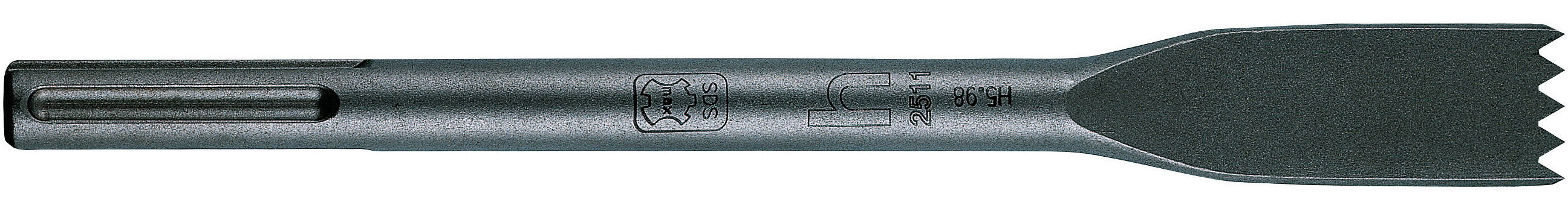 SDS-Max Zahnmeißel, 300 x 30 mm, Mörtel-Meißel, Länge: 300, Breite: 30 mm, Schaft 18 mm