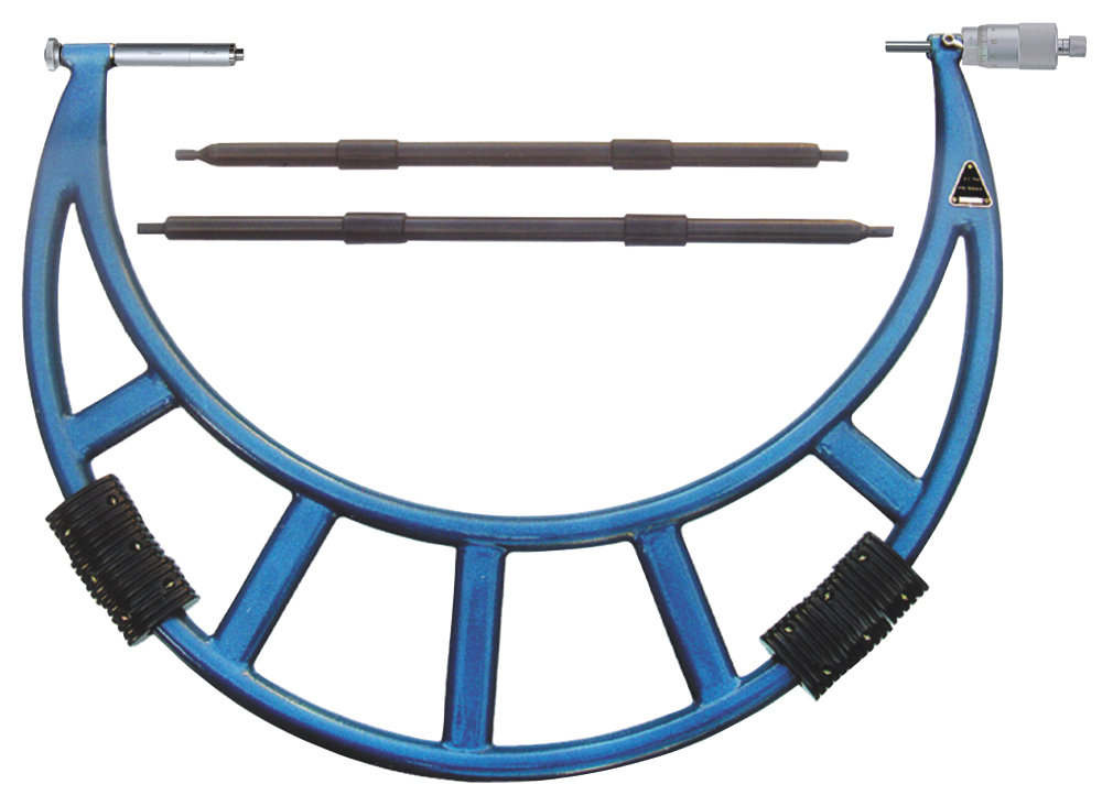 Bügelmessschraube / Mikrometer mit großem Messbereich, Spindelsteigung 1,0 mm