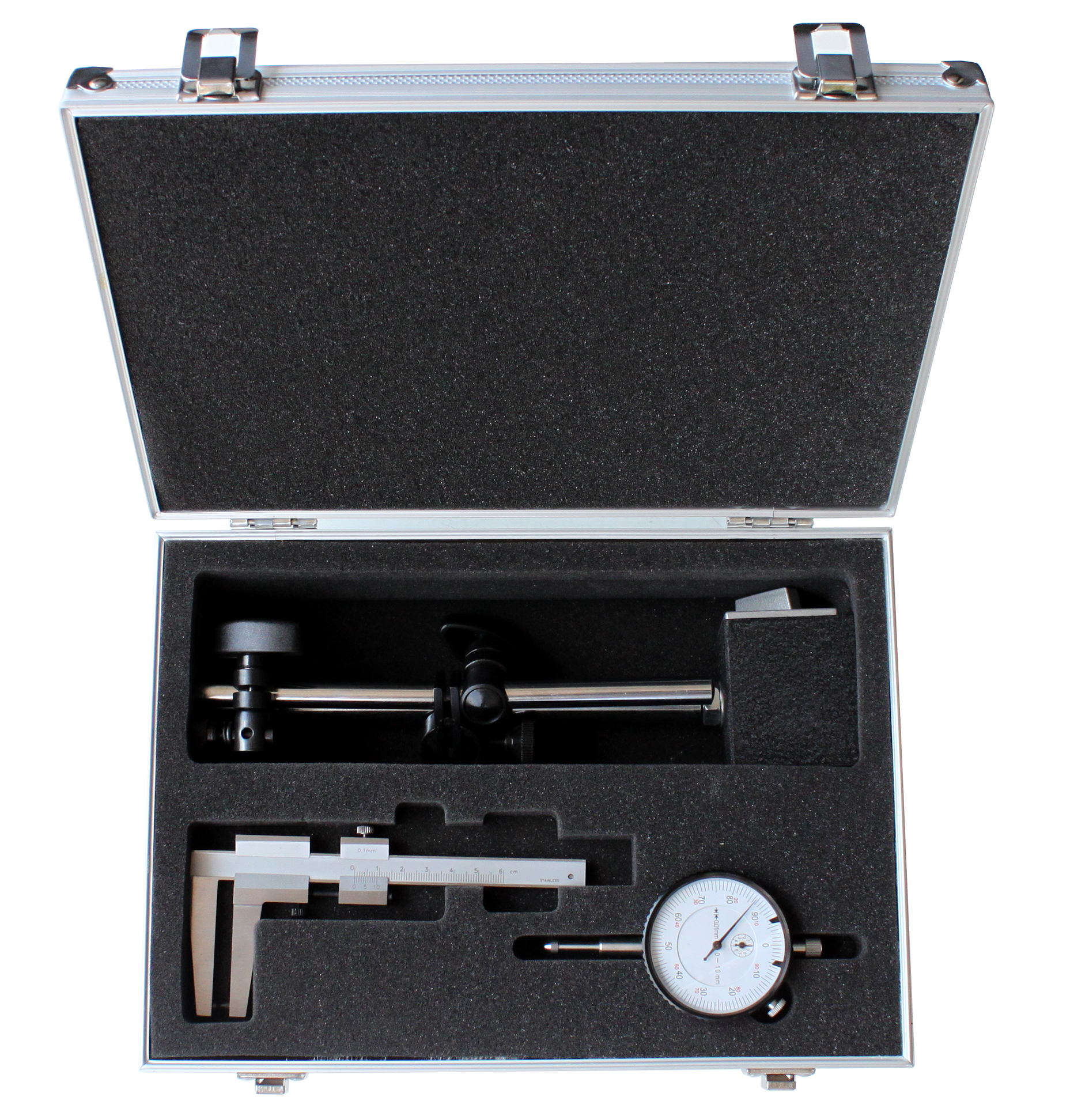 ANALOG Bremsscheibenprüfsatz 3-teilig, Messuhr Magnet-Messstativ Bremsscheiben-Messschieber