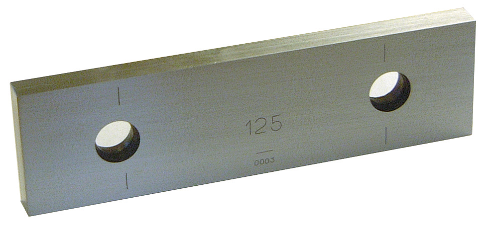 Einzel-Endmaße aus Spezialstahl, gehärtet, Güte 1  ab 125 - 1000 mm